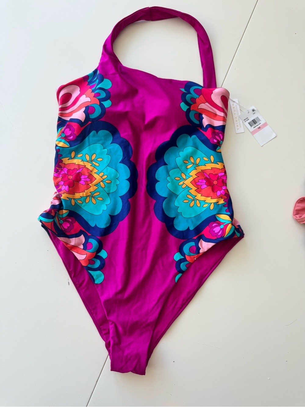 Kids Fuchsia Floral One-Piece Swimsuit